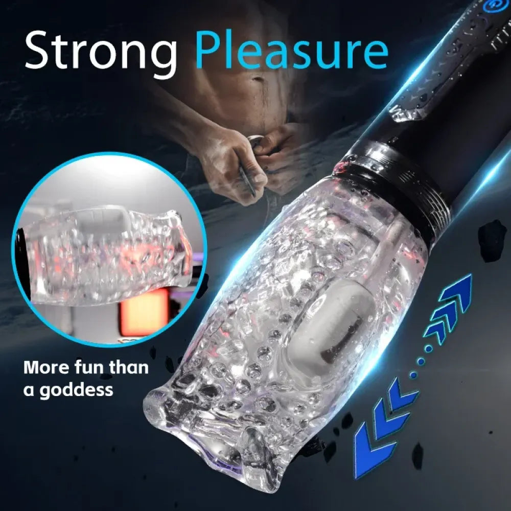 10 Mode Thrusting & Rotating Masturbator For Men Waterproof