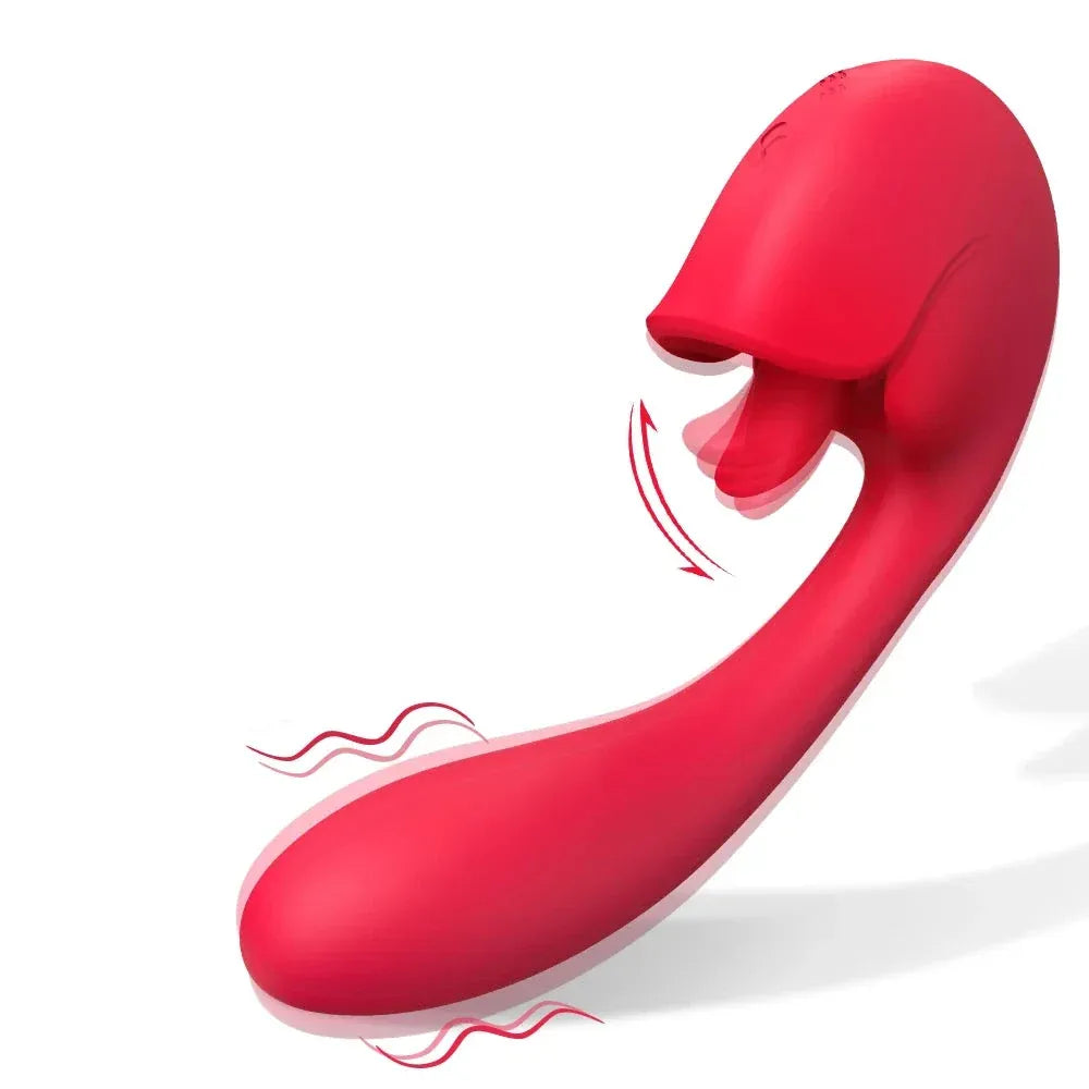 2 In 1 G Spot Stimulator Lick Suck for Intense Pleasure