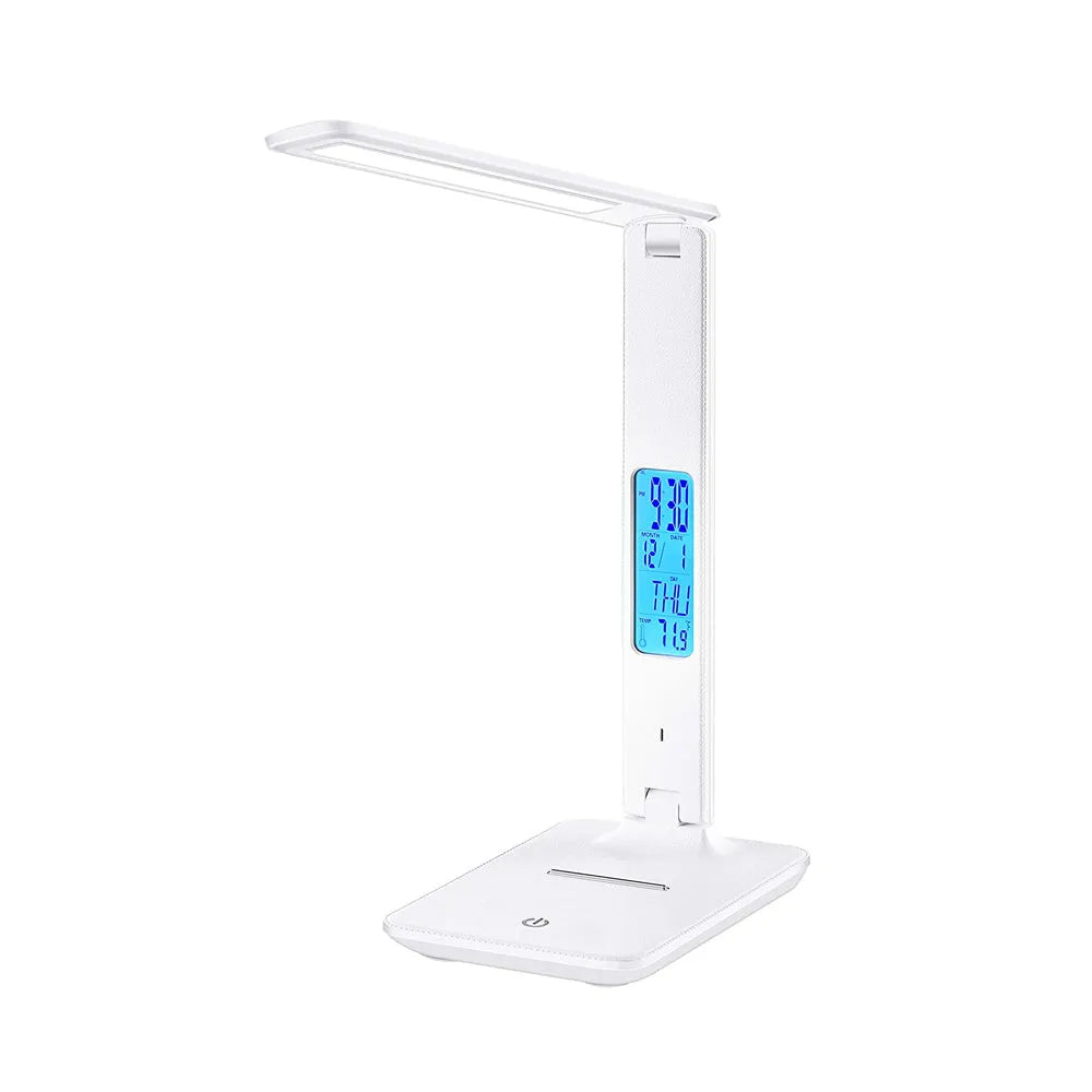 Vibe Geeks Foldable Wireless LED Desk Lamp and Digital