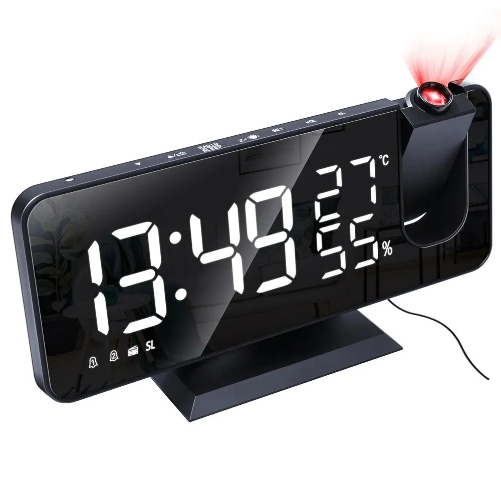 Vibe Geeks LED Big Screen Mirror Alarm Clock