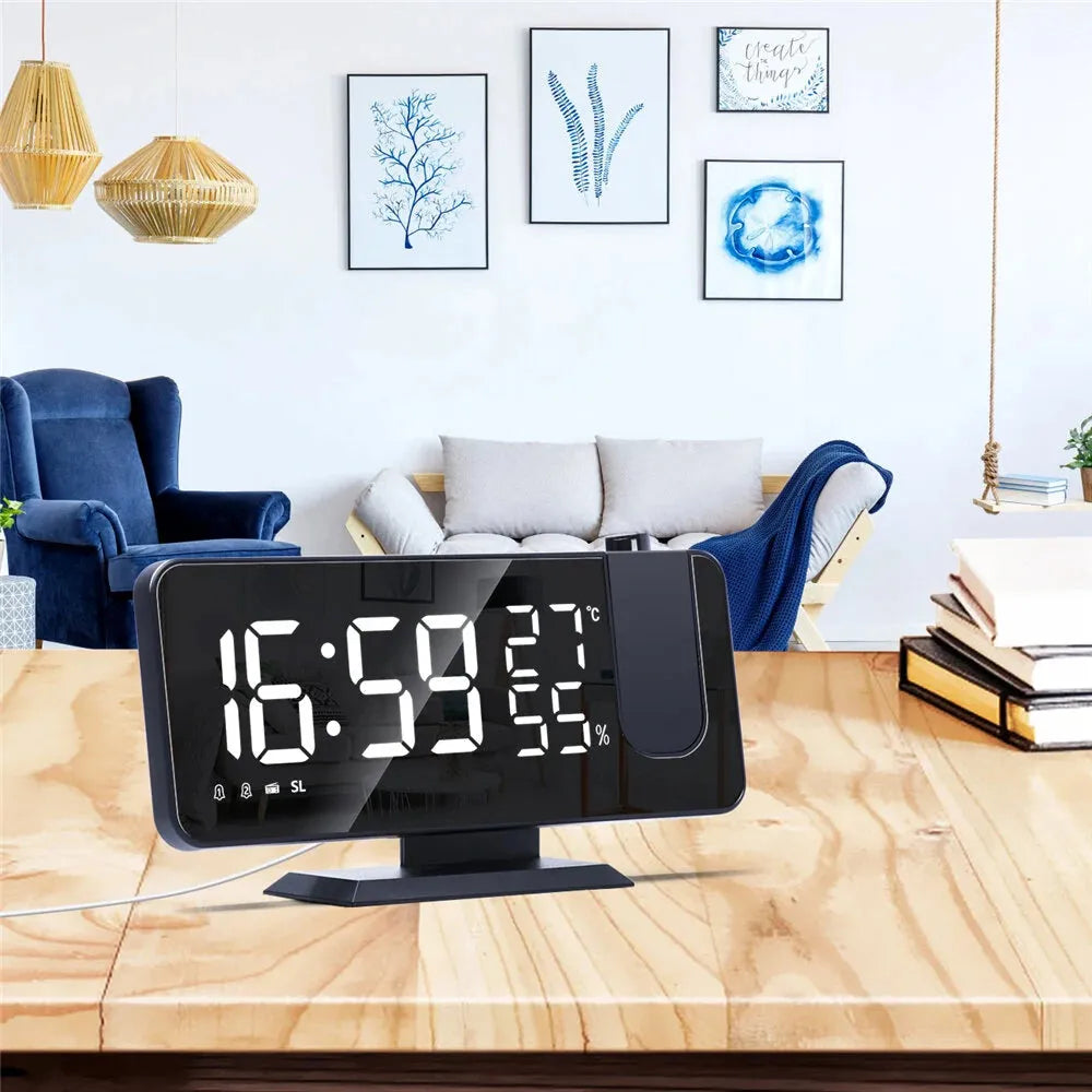 Vibe Geeks LED Big Screen Mirror Alarm Clock