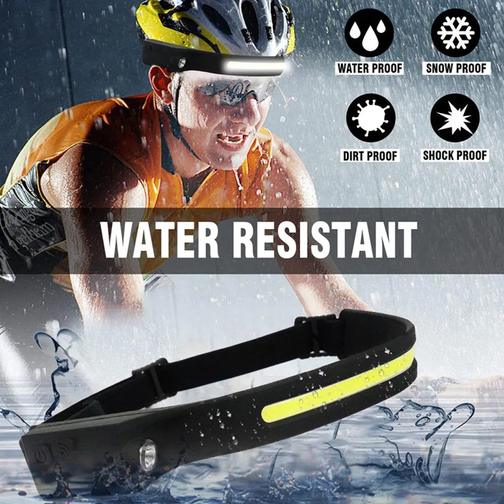 Vibe Geeks USB Rechargeable 4 Lighting Modes COB Light Head