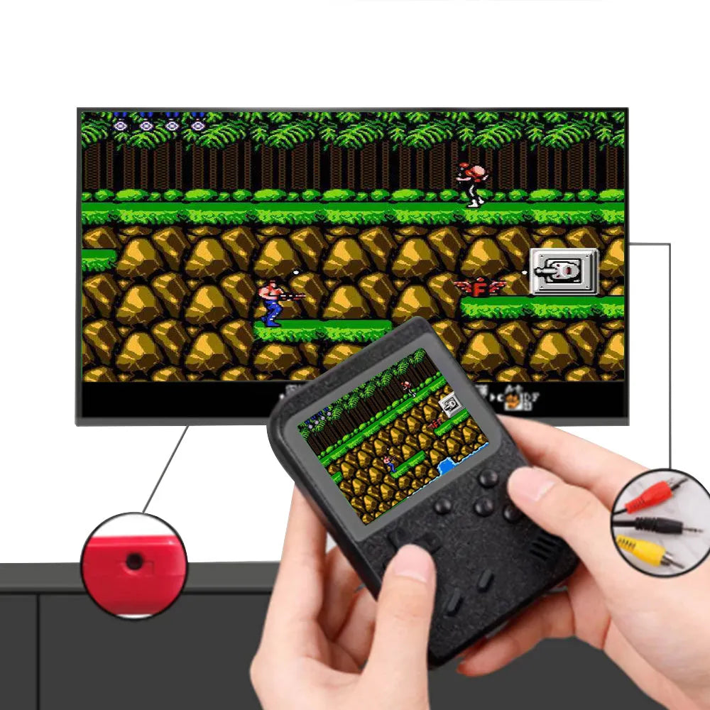 Vibe Geeks Built - in Retro Games Portable Game Console