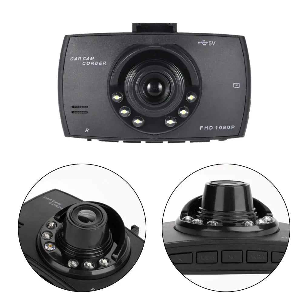 Vibe Geeks Full HD 1080p Car Dash Camera with FREE Reverse