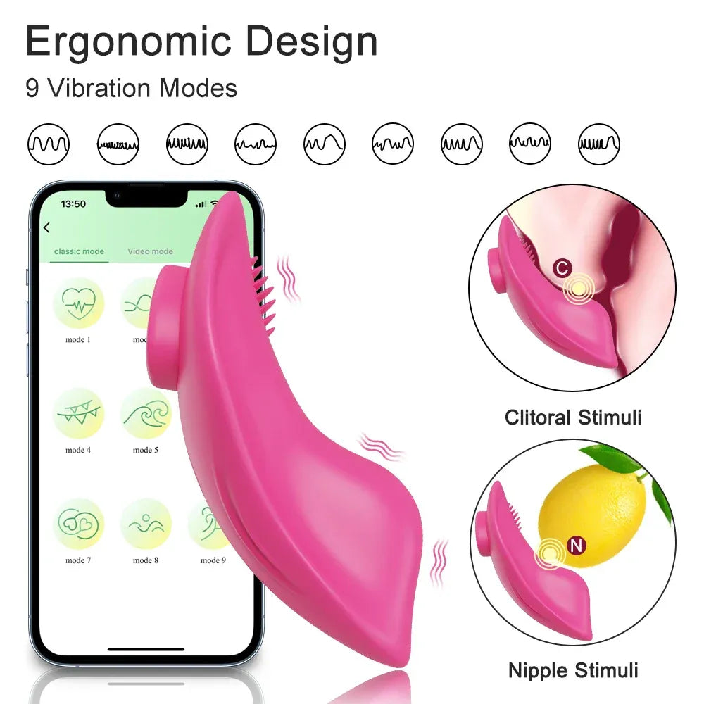 Bluetooth Wearable Vibrator for Women App Controlled