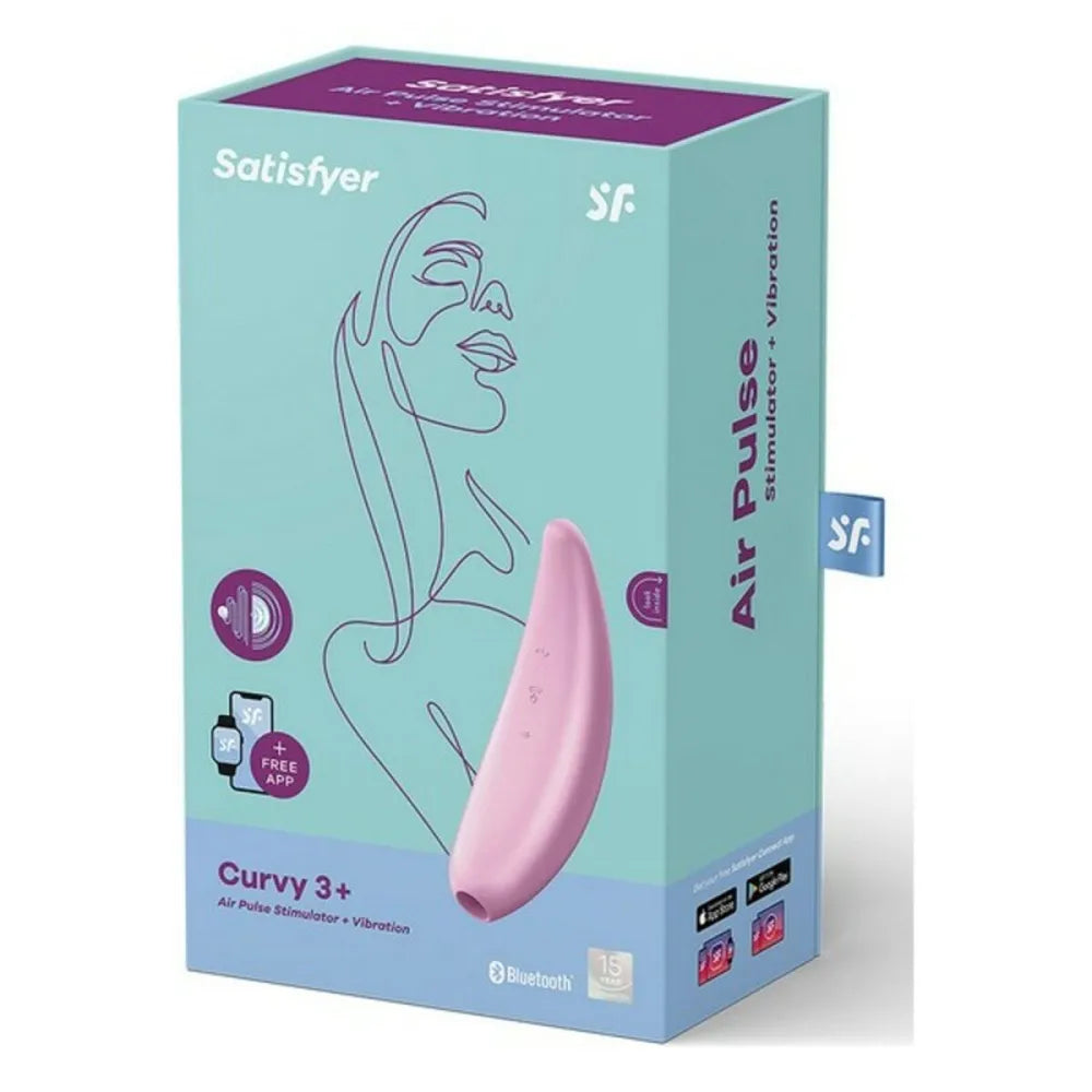 Clitoris Suction Stimulator By Satisfyer Curvy 3 + Pink