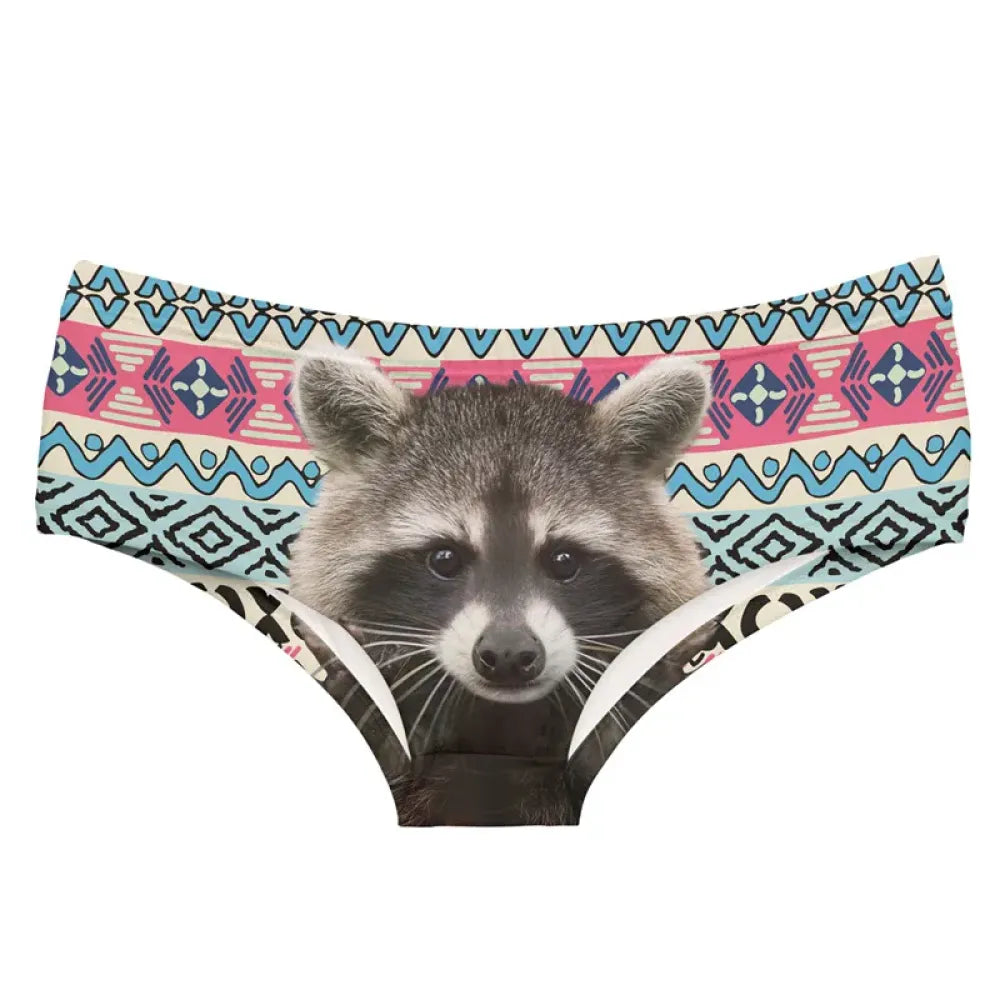 DeanFire 3D Panties Underwear Lovely Racoon Aztec Funny