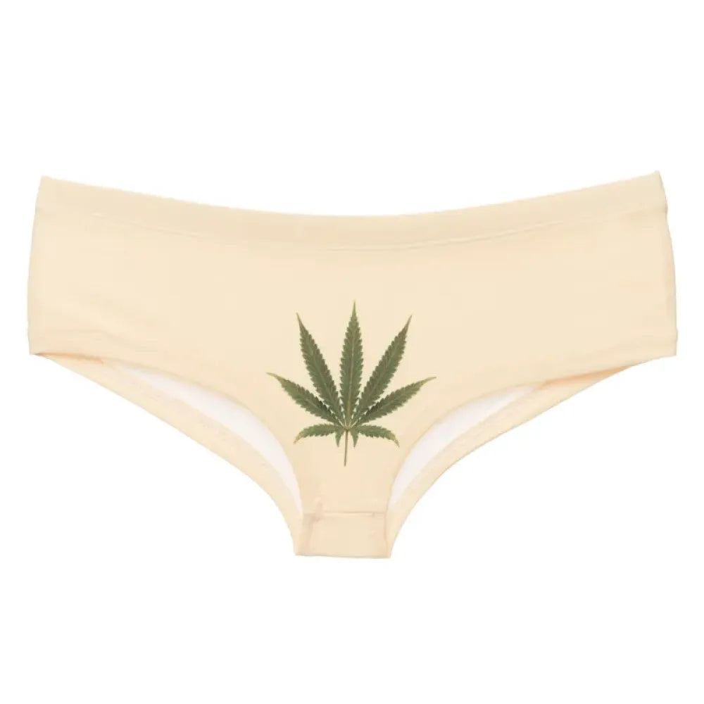 DeanFire Marijuana Funny Print Hipster Panties Underwear