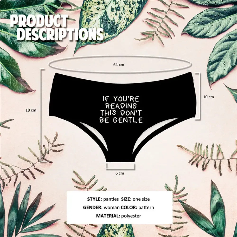 DeanFire Super Soft Women 3D Panties Underwear Don’t