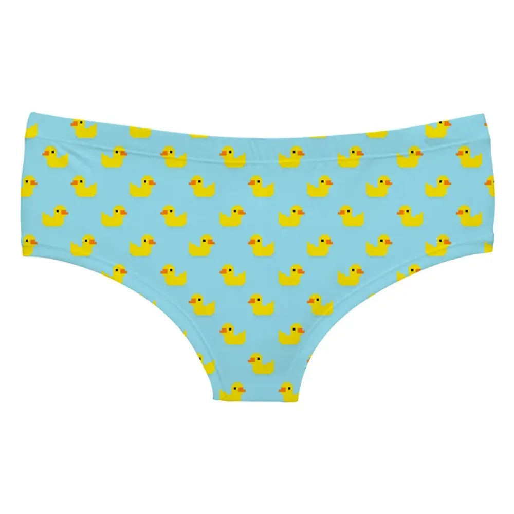 DeanFire Super Soft Women 3D Panties Underwear Ducks Yellow