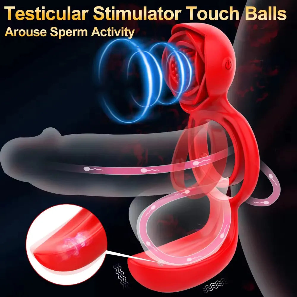 Delay Ejaculation Vibrating Cock Ring
