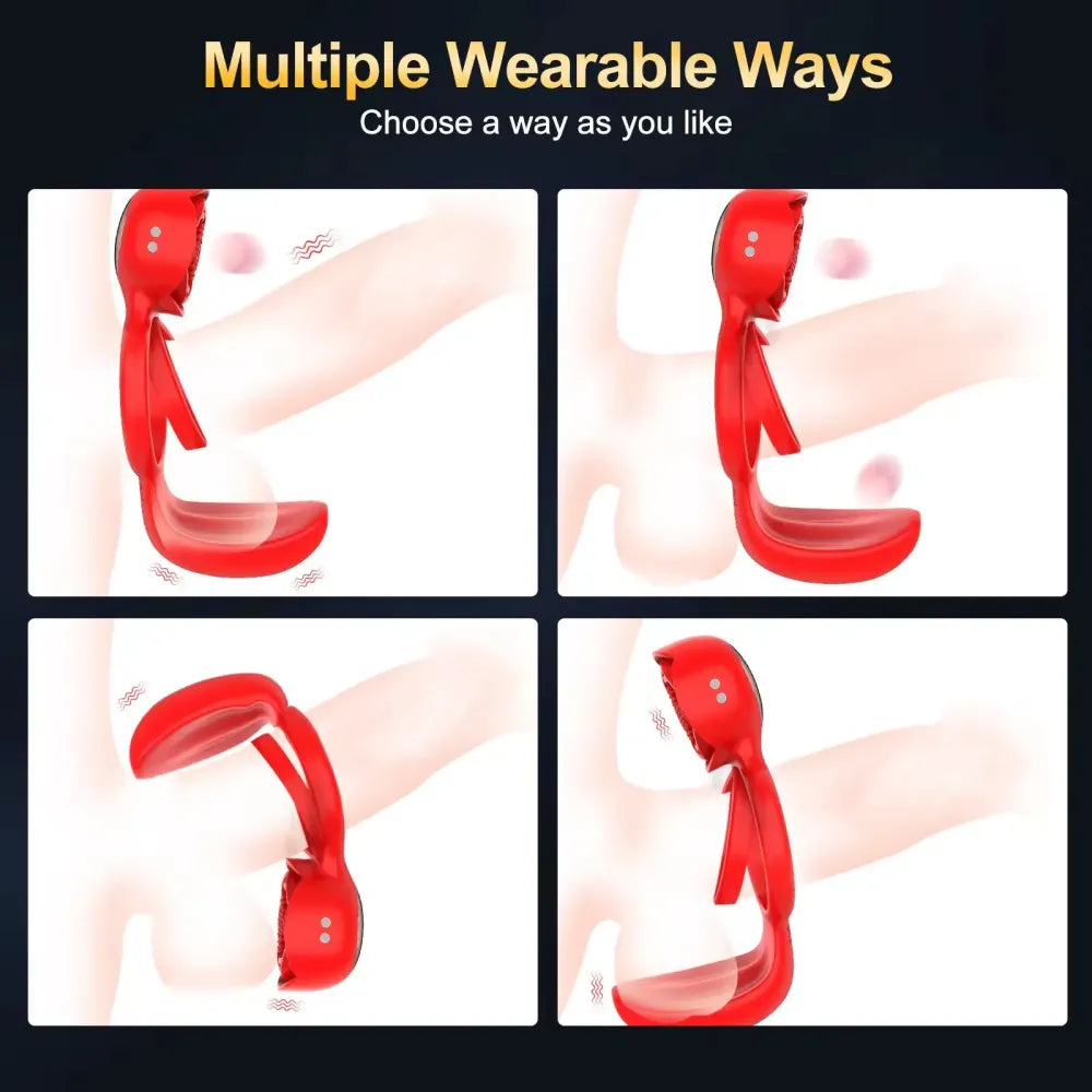 Delay Ejaculation Vibrating Cock Ring