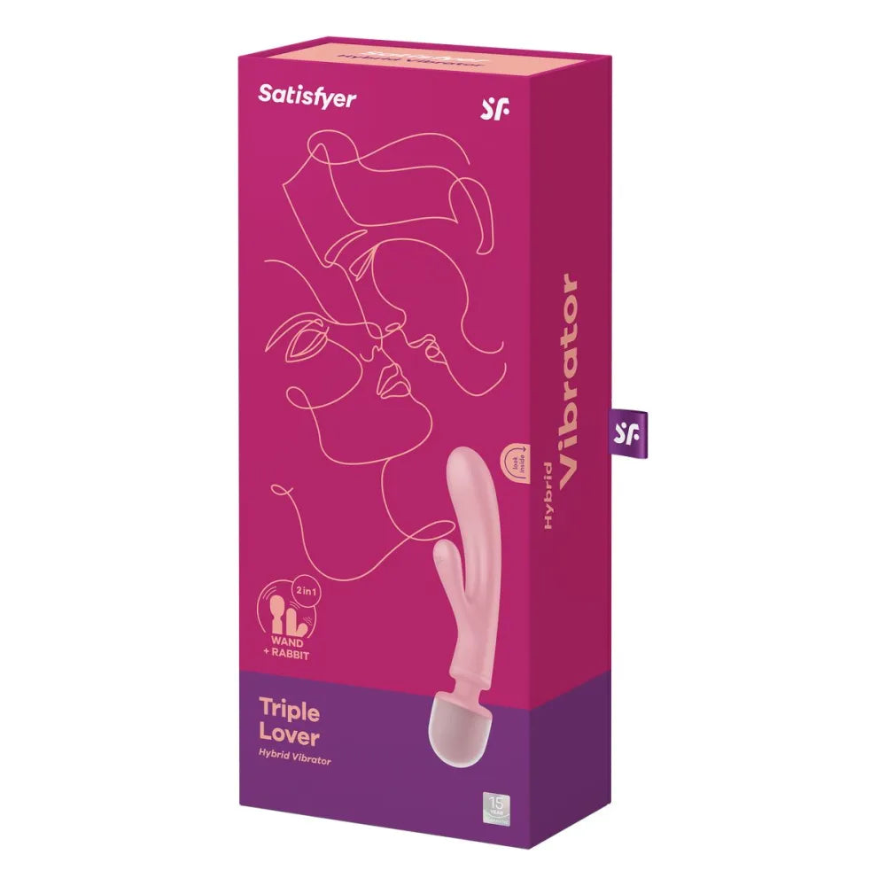 Dual Stimulation Vibe By Satisfyer Triple Lover Pink