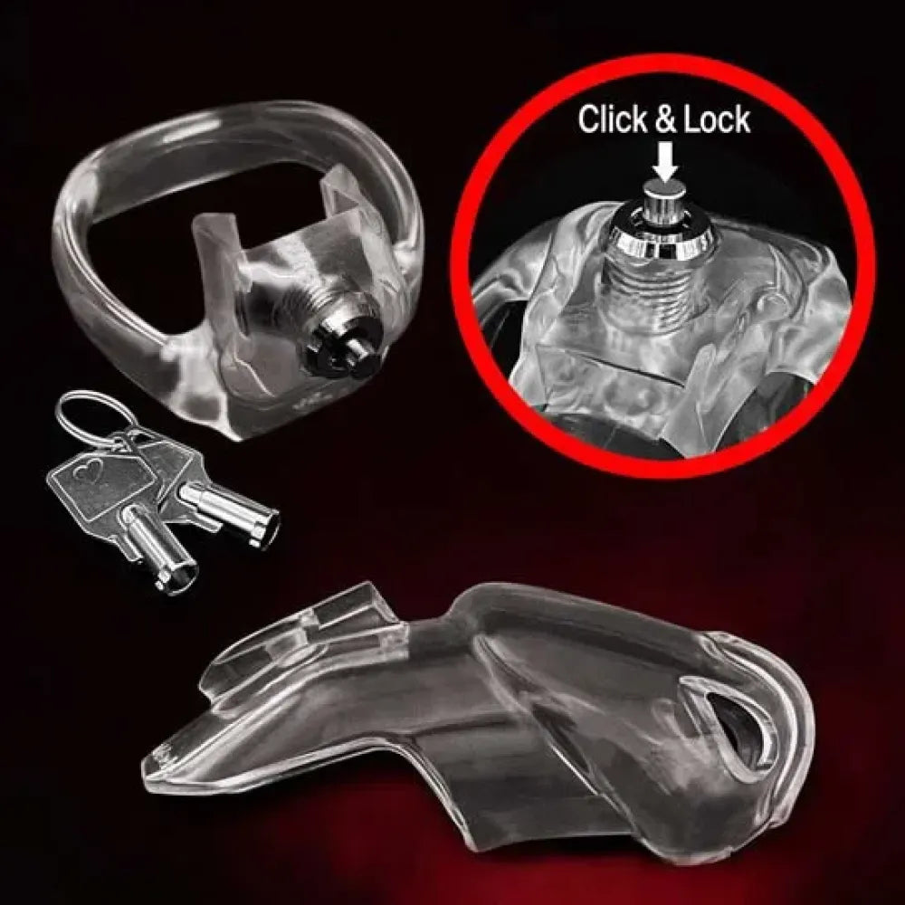 Large Plastic Male Chastity Cage Exercise Bondage S