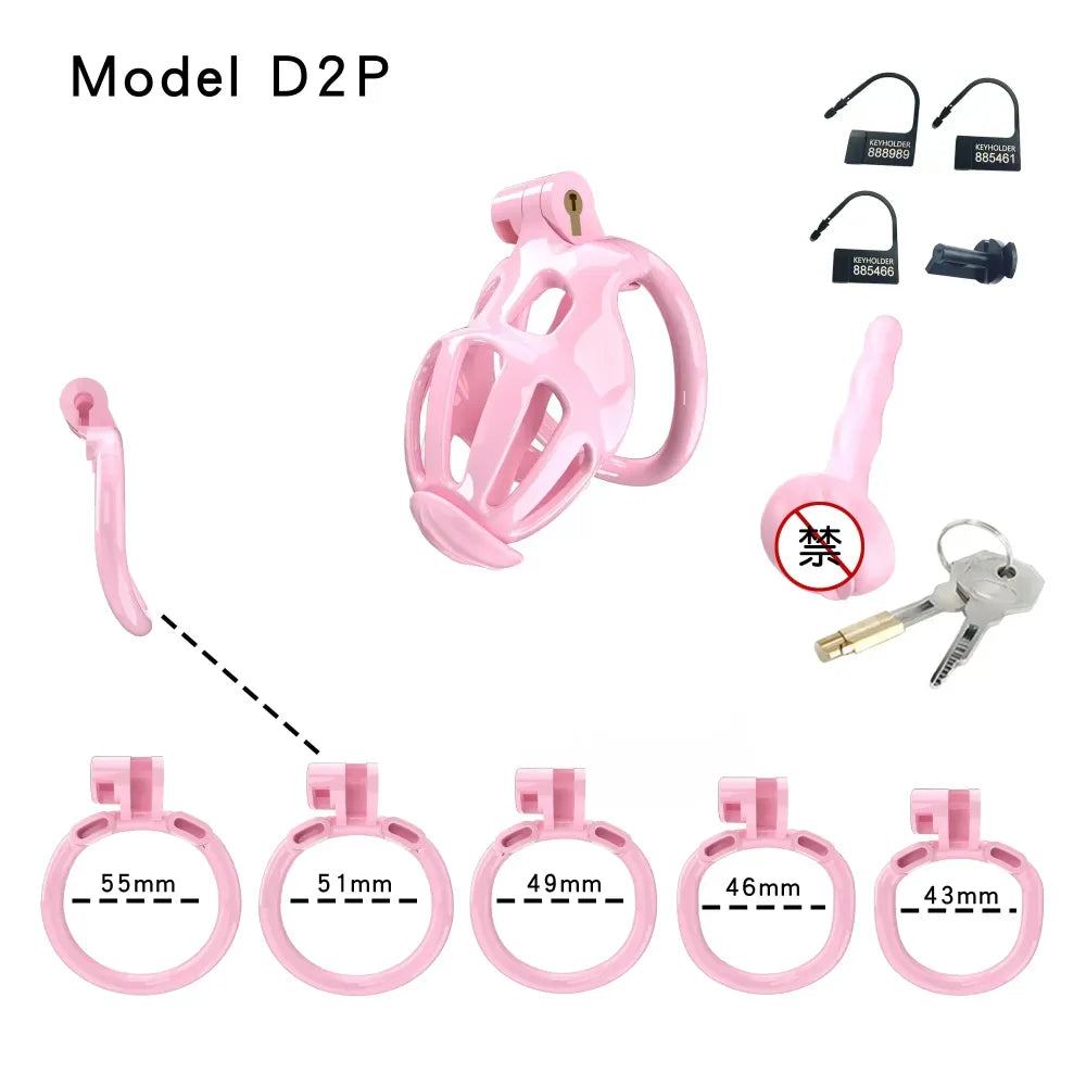 Lightweight Chastity Cage Transparent Plastic Cock Lock