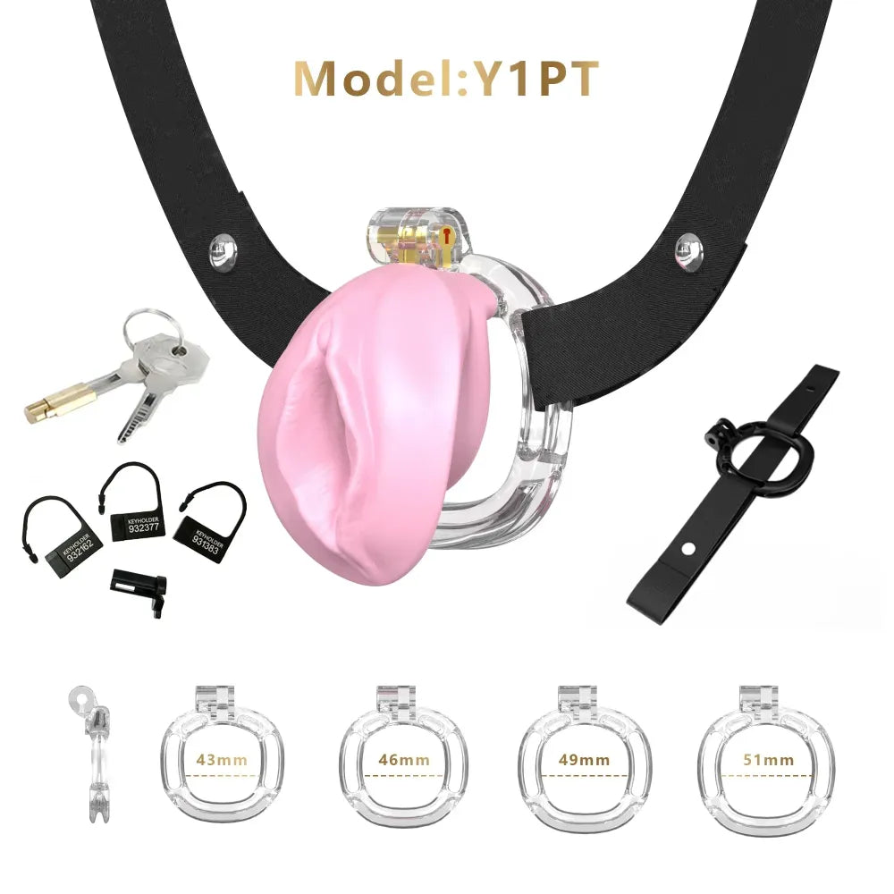 Lightweight Chastity Cage With Bandage Cock Lock For Men
