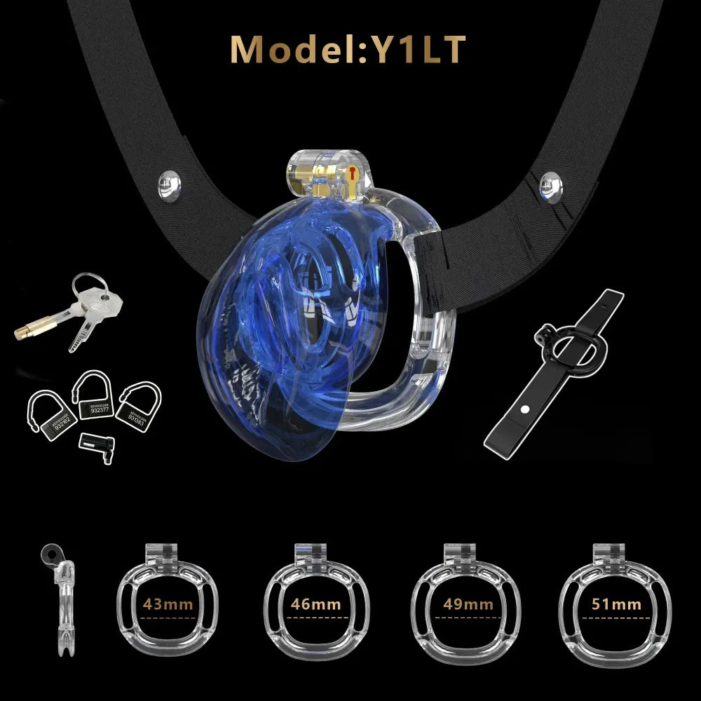 Lightweight Chastity Cage With Bandage Cock Lock For Men