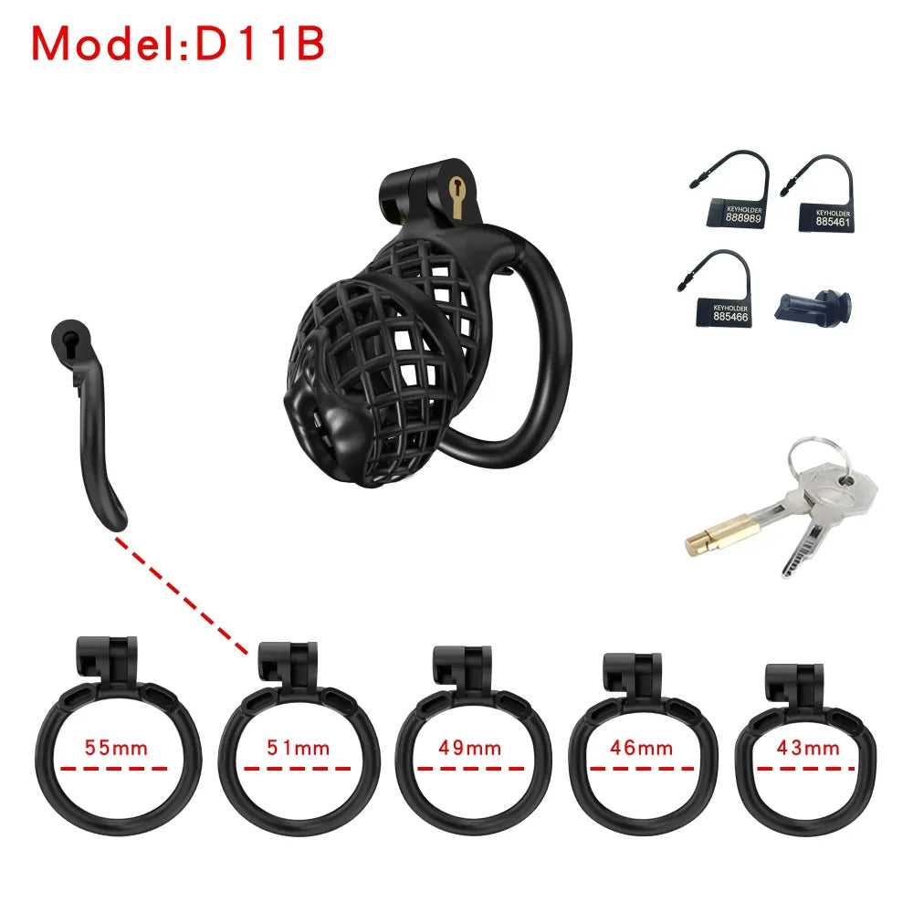 Lightweight Male Chastity Cage Plastic Cock Cage for Men