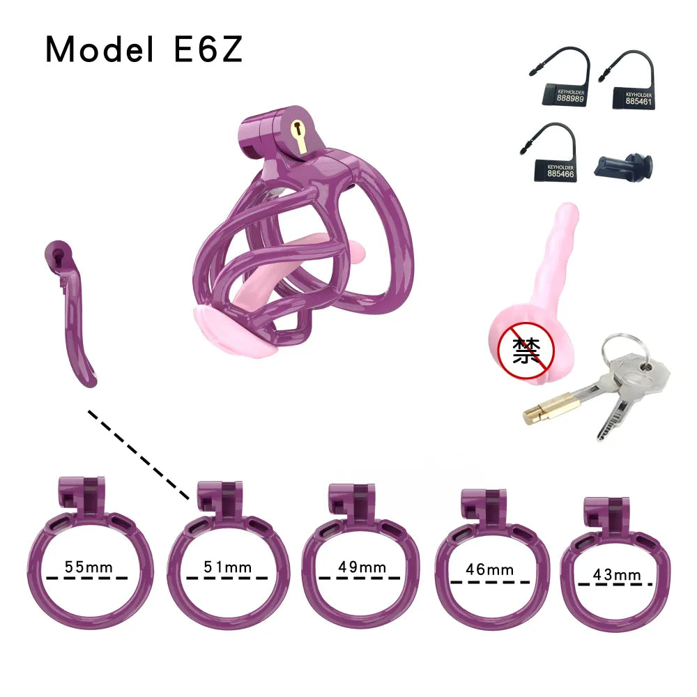 Lightweight Male Chastity Cage Plastic Cock Cage for Men