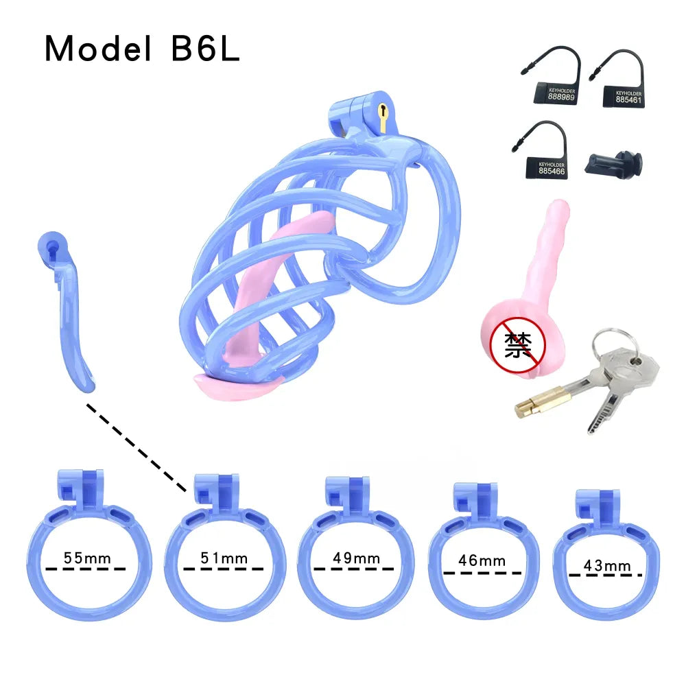 Lightweight Male Chastity Cage Plastic Cock Cage for Men