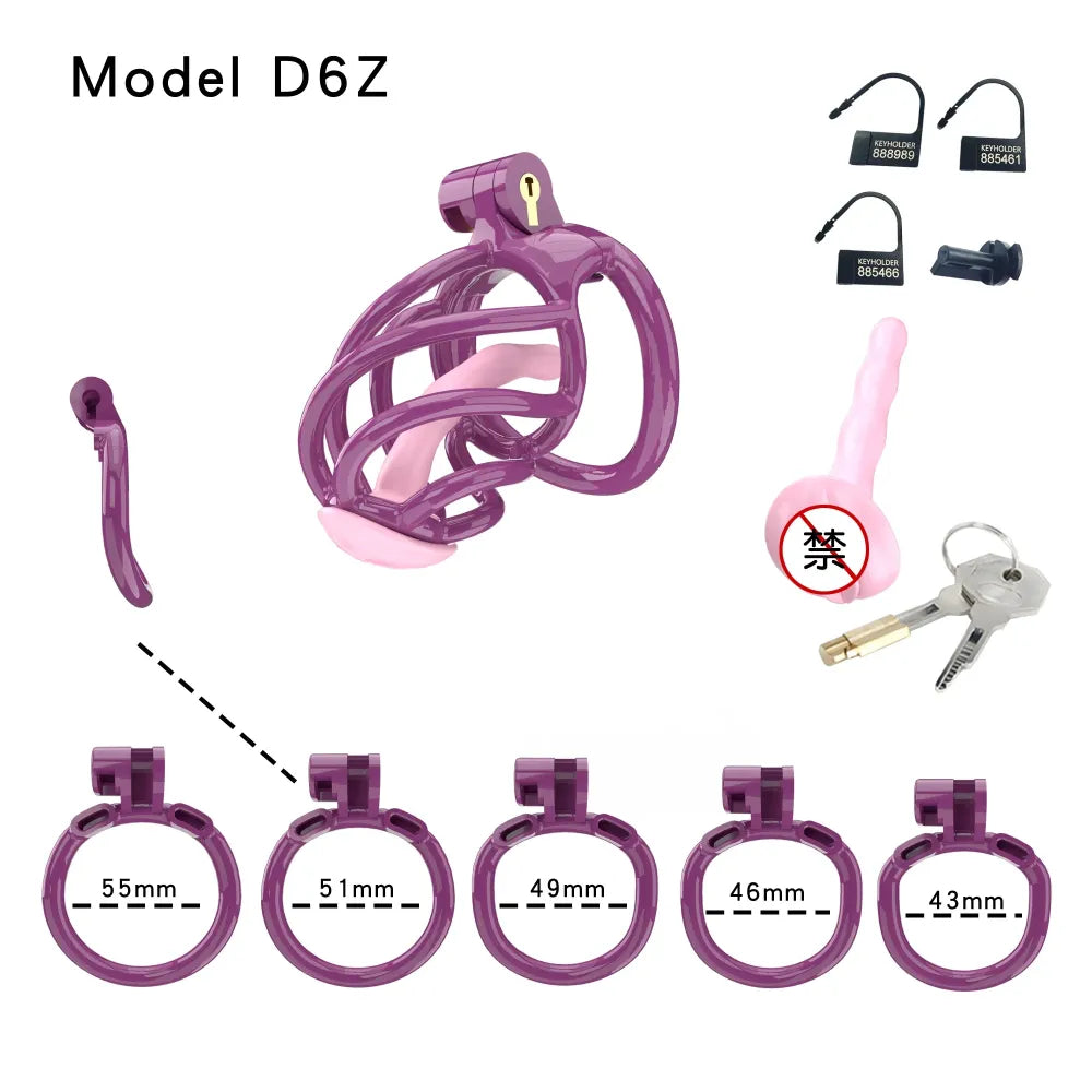 Lightweight Male Chastity Cage Plastic Cock Cage for Men