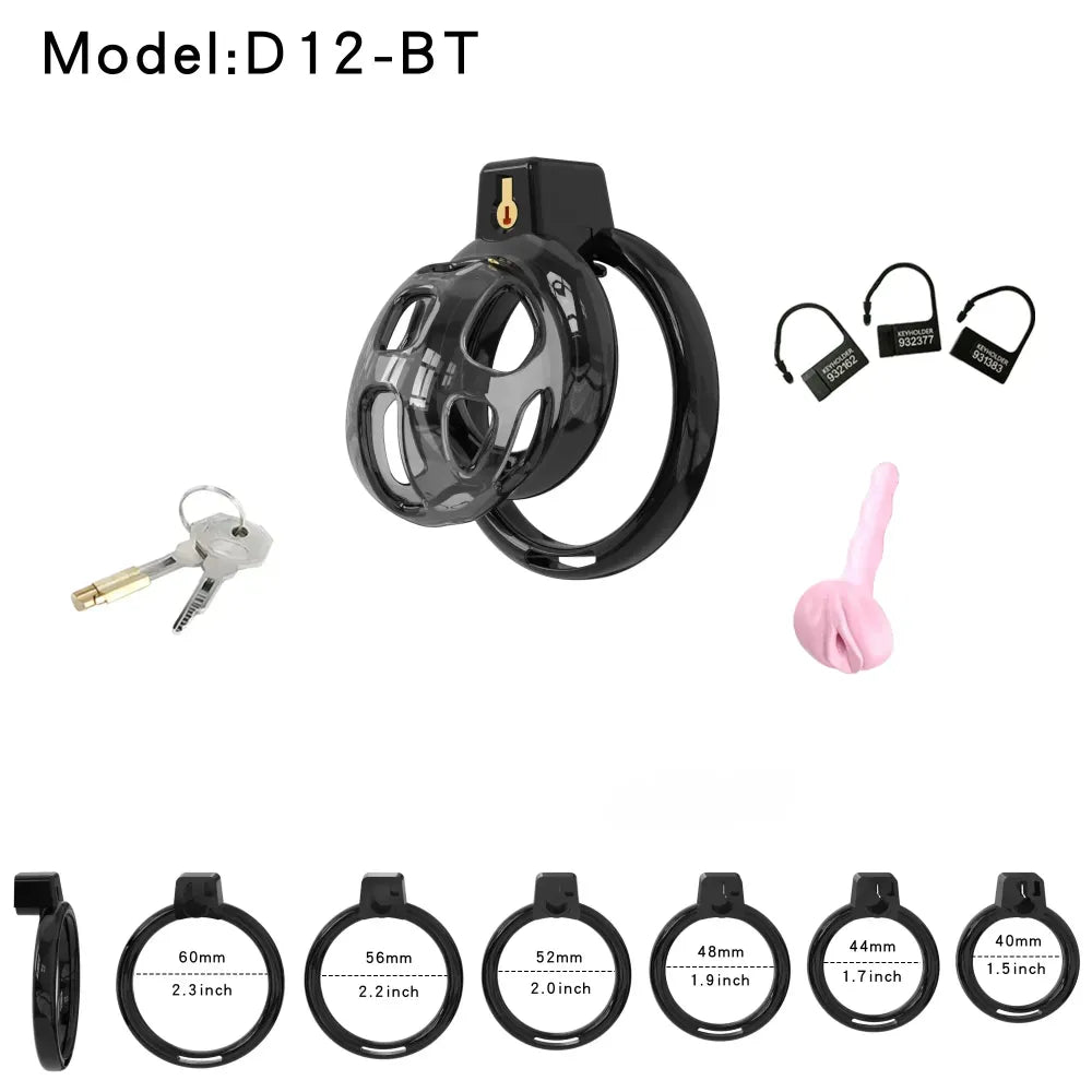 Lightweight Silicone Chastity Cage For Men Cock Lock Gay