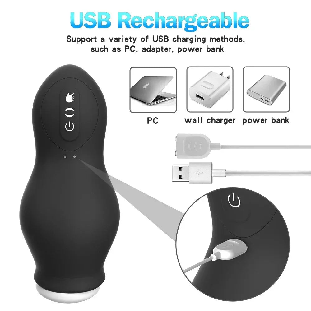 Male Masturbation Cup Automatic Sucking Vibrator for Oral