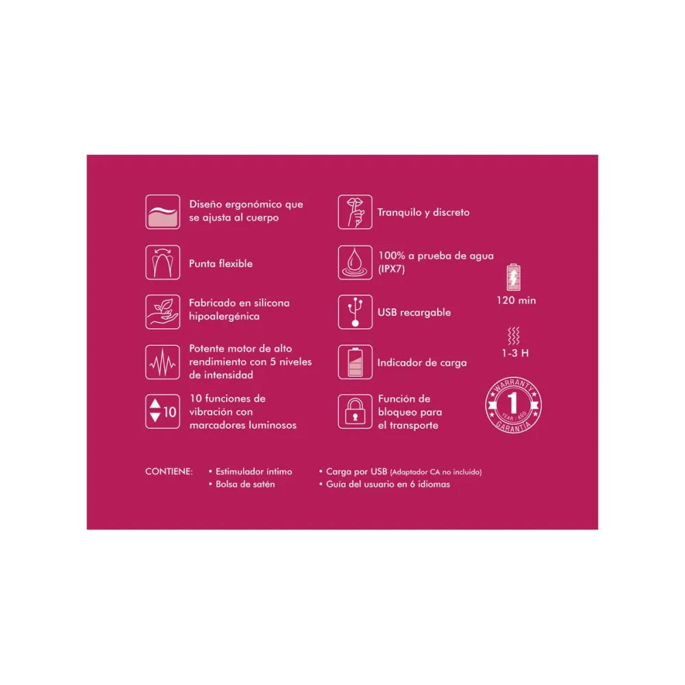 Massager By Shunga Aiko Fuchsia