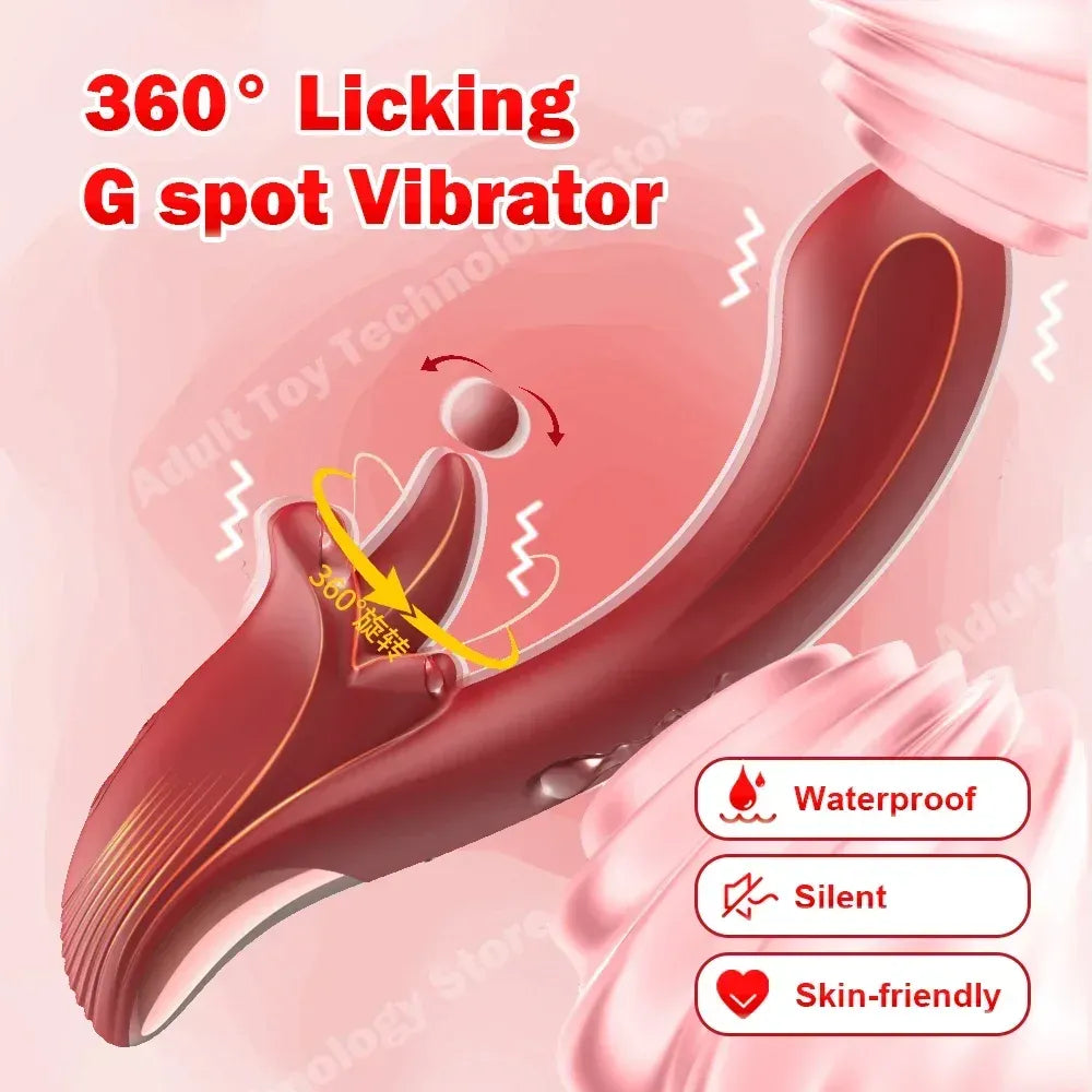 Powerful Dual Stimulation Vibrator For Women G-Spot & Clit