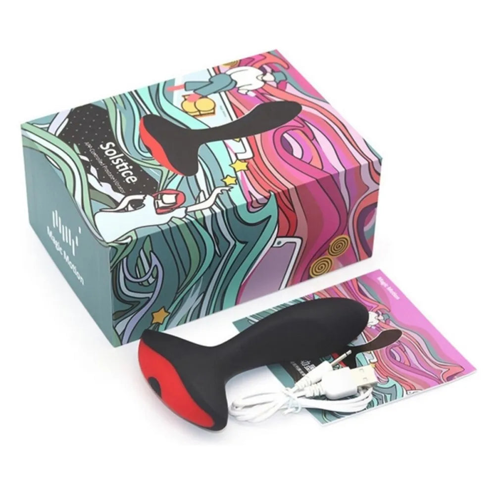 Prostate Massager By Magic Motion Solstice BlackRed