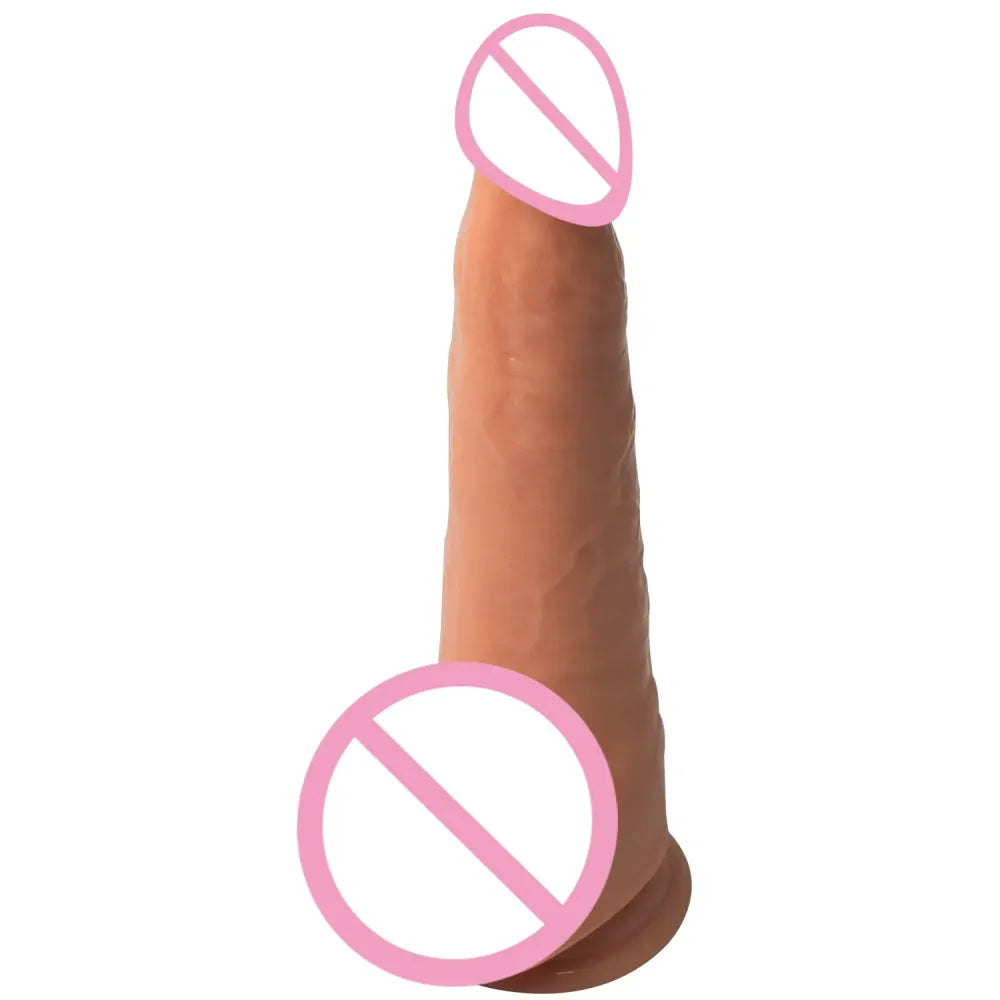 Realistic Soft Dildo with Suction Cup for Anal Stimulation