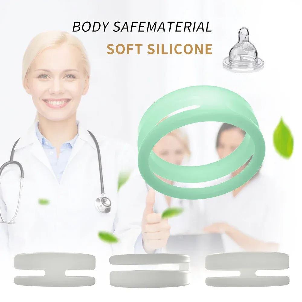 Silicone Dual Cock Ring For Men Delay Ejaculation &