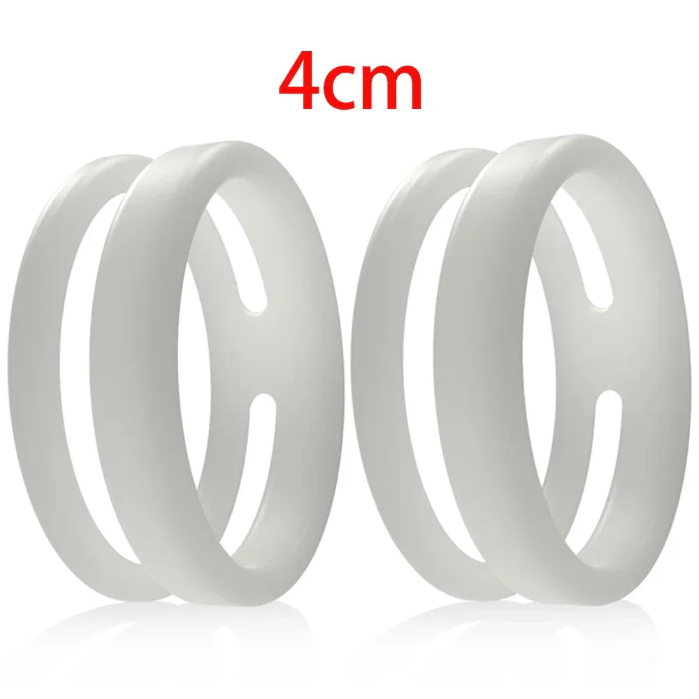 Silicone Dual Cock Rings For Men Delay Ejaculation &