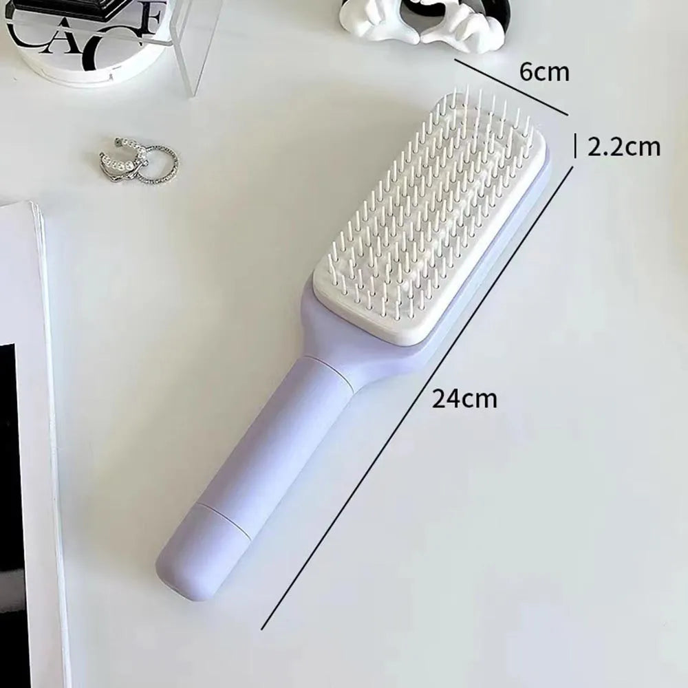 Vibe Geeks Anti-Static Massage Comb Scalable Rotate Lifting