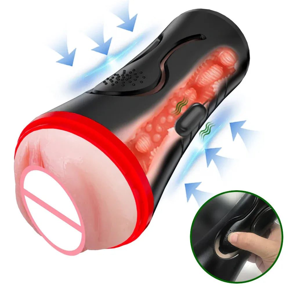 Vibrating Pocket Pussy for Men - Endurance Masturbator