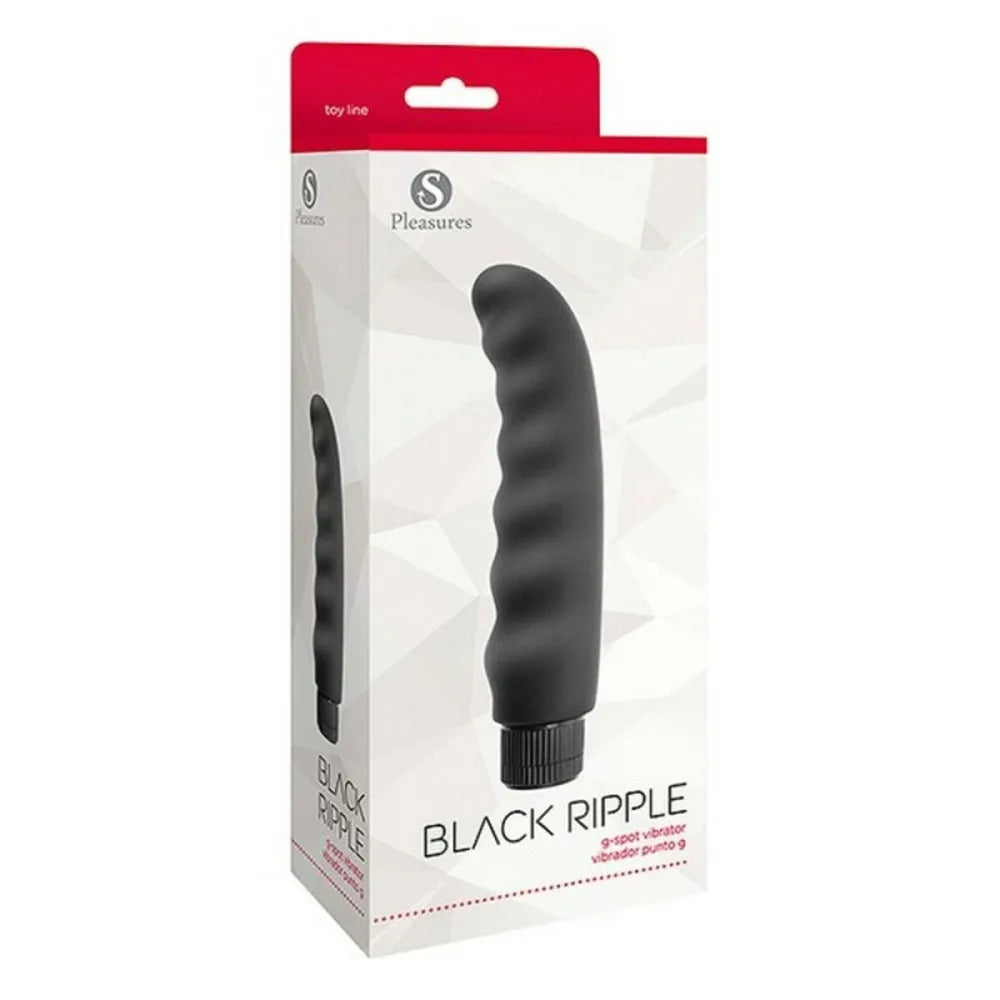 Vibrator By S Pleasures Ripple Black Black