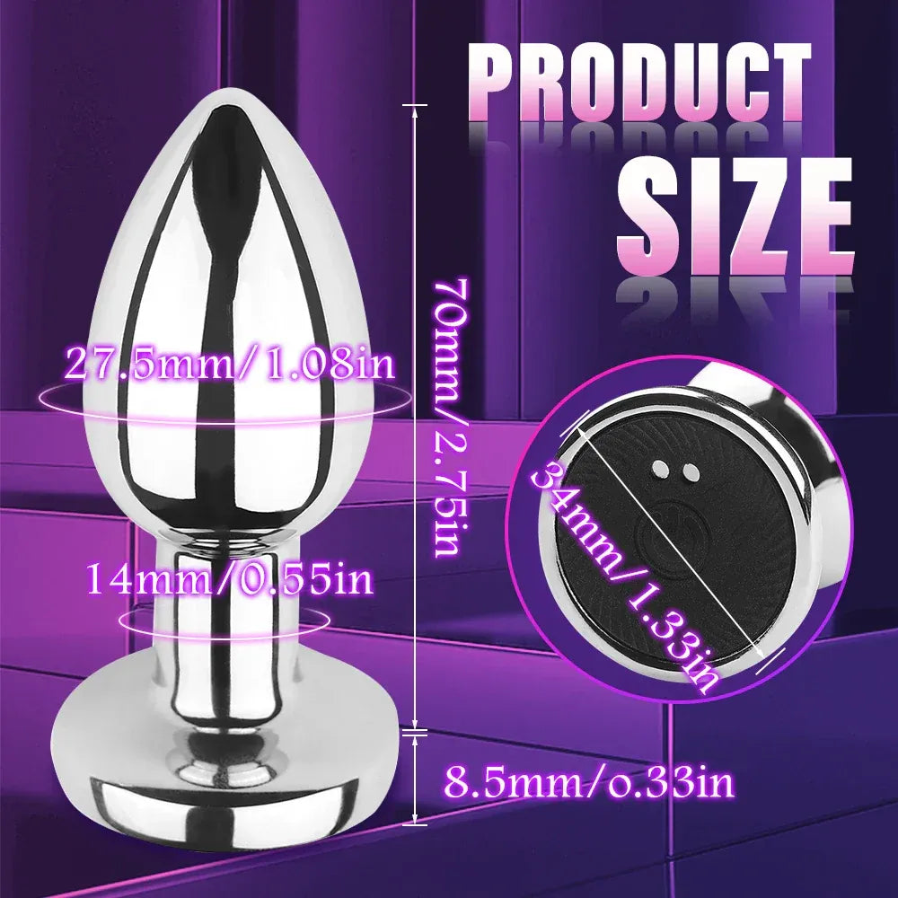 Waterproof Vibrating Anal Plug