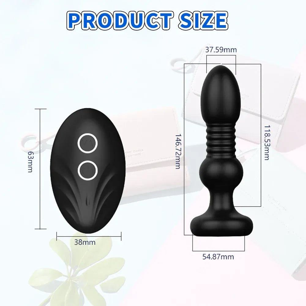 Wireless Prostate Massager For Men Telescopic Anal Vibrator