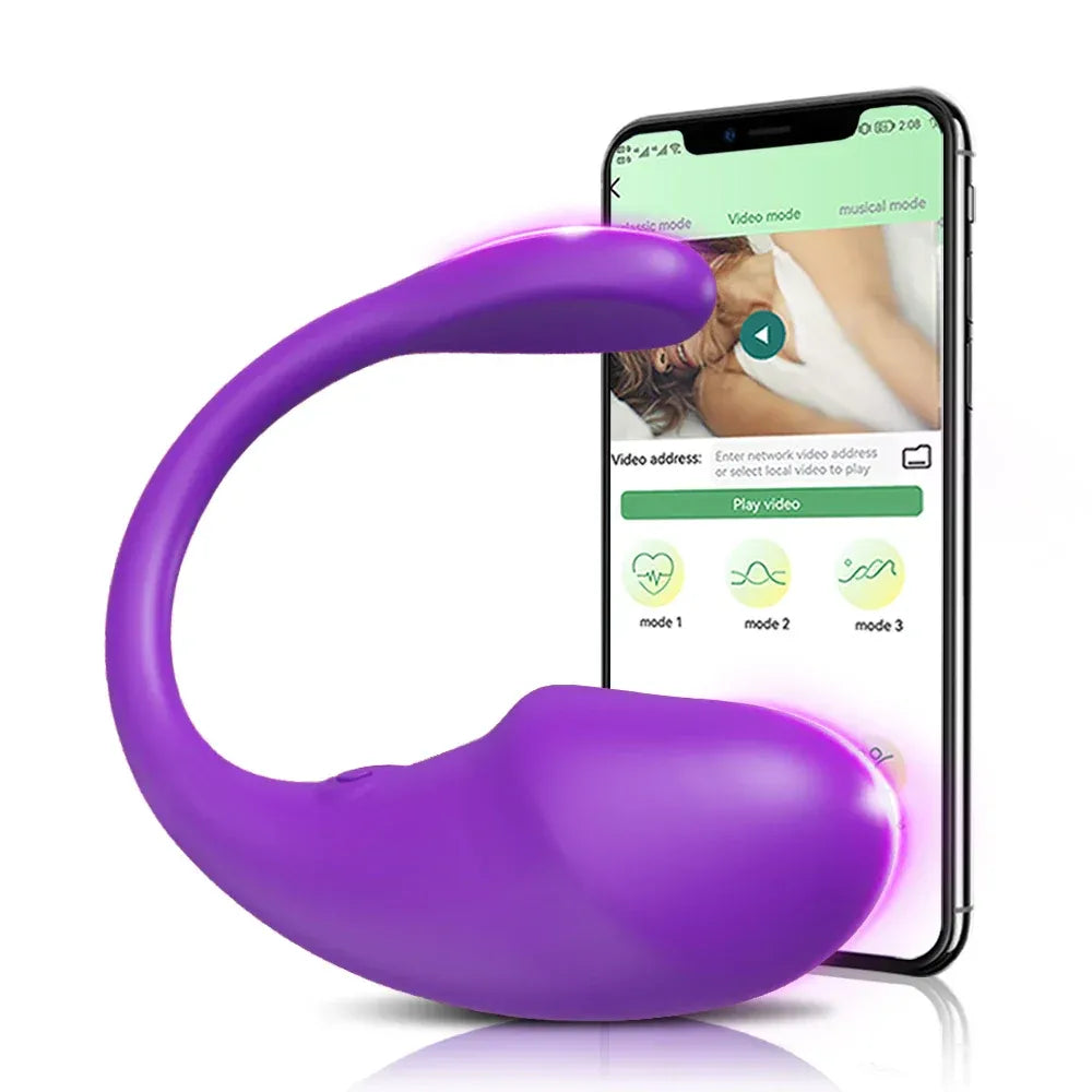Wireless Vibrating Dildo for Couples - Bluetooth Control